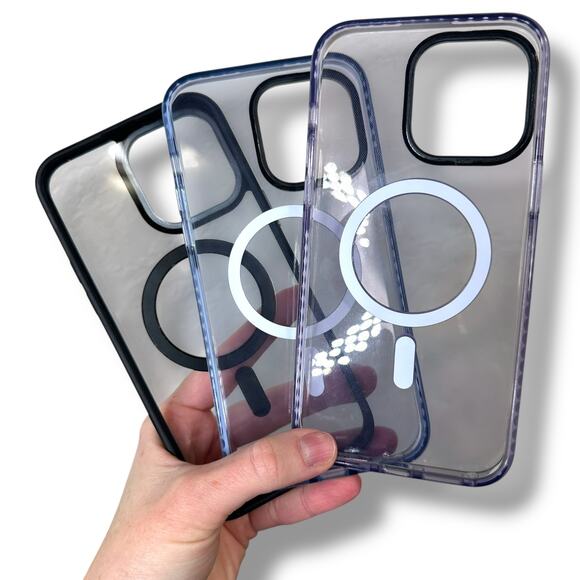 Apple Iphone 14 Pro Max Silicone Mag Safe 7 pc Bundle Set Phone Cases - Picture 4 of 13